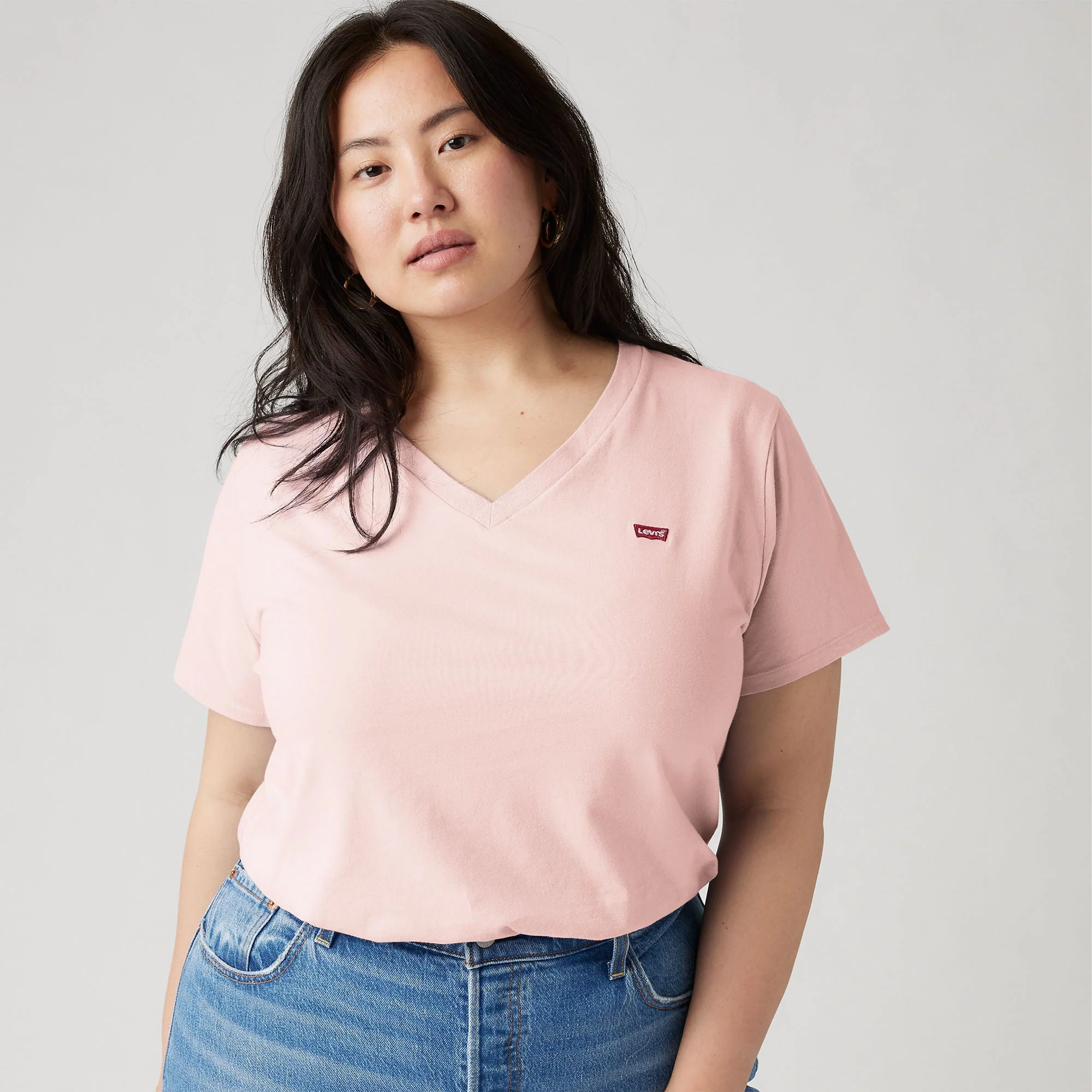 Levi's® Women's V-Neck T-Shirt (Plus Size) - Image 3